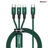  Cáp sạc 3 đầu Baseus Rapid Series 3-in-1 PD 20W (Type C to Type C / Lightning/ Micro USB, Fast Charging & Data Cable ) 