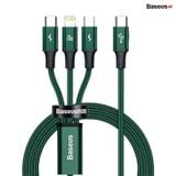  Cáp sạc 3 đầu Baseus Rapid Series 3-in-1 PD 20W (Type C to Type C / Lightning/ Micro USB, Fast Charging  Data Cable ) 