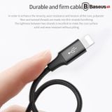  Cáp sạc và truyền dữ liệu tốc độ cao Baseus Rapid Series Type C LV216 tích hợp 2 đầu kết nối Android và iPhone (Type C to Lightning  Micro USB , 1.2M, 3A) 