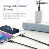  Cáp sạc và truyền dữ liệu tốc độ cao Baseus Rapid Series Type C LV216 tích hợp 2 đầu kết nối Android và iPhone (Type C to Lightning  Micro USB , 1.2M, 3A) 