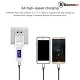  Cáp sạc và truyền dữ liệu tốc độ cao Baseus Rapid Series Type C LV216 tích hợp 2 đầu kết nối Android và iPhone (Type C to Lightning  Micro USB , 1.2M, 3A) 