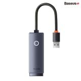  Hub Chuyển Đổi Kết Nối USB/Type C to LAN RJ-45 Baseus Lite Series Ethernet Adapter (100Mbps/1000Mbps, Aluminum Alloy, USB/Type C to LAN Port) 
