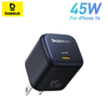  Củ Sạc Nhanh Baseus PicoGo GaN 1C 45W (For iPhone/iPad/Samsung/Google Pixel) 