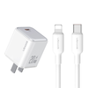  Combo Củ Sạc Nhanh USAMS CC185 20W (Kèm cáp SJ610 C To Lightning) 