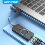  Card Mở Rộng Âm Thanh USB to 3.5mm VENTION CDR (Có Nút Điểu Chỉnh Âm Lượng) 