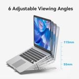  Giá Đỡ Tản Nhiệt Kim Loại Laptop VENTION KDM (Aluminum Alloy Type, 15kg, 6-Adjustable Viewing Angles) 