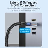  Đầu Chuyển HDMI 8K Male to Female VENTION AIV (8K@60Hz / 4K@120Hz / 2K@144Hz / 1080P@160Hz, 48Gbps, HDR Dynamic, 3D Video, VRR, QMS, ALLM, 1536kHz Audio Sampling Rate, eARC, 32 Audio Channels, Support for Multiple Audio Streams) 