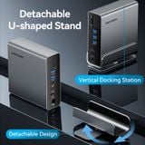  HUB Mở Rộng Đa Năng 15-in-1 VENTION TPU (C to DP/HDMI x 2/USB 3.2 Gen 2 Type-C/USB 3.2 Gen 2 Type-A x 2/USB 3.2 Gen 1 Type-C/USB 3.0/USB 2.0 x 2/RJ45/SD/TF/3.5mm TRRS/PD, MST Support) 