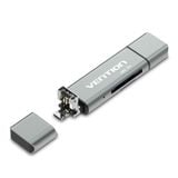  Đầu Đọc Thẻ Nhớ Đa Năng USB2.0/Micro USB/Type-C to TF/SD VENTION CCJ (480Mbps) 