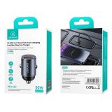  Tẩu Sạc Dành Cho Ô Tô USAMS CC206 C38 PD 30W USB A+C (with Pull Ring) 