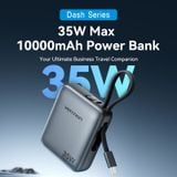  Pin Dự Phòng VENTION 10000mAh 35W (Digital Dislplay, With Type-C Built-in Cable) 