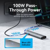  HUB Kết Nối Đa Năng 8-in-1 VENTION TGU (Type-C to HDMI 4K@60Hz, Type-C 3.2 Gen1, USB3.0, USB2.0, RJ45 GbE, SD, TF, PD100W) 