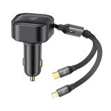  Tẩu Sạc Dành Cho Ô Tô USAMS CC219 C41 PD 30W (with Type-C / 8-Pin Cable) 