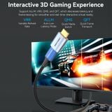  Đầu Chuyển HDMI 8K Male to Female VENTION AIV (8K@60Hz / 4K@120Hz / 2K@144Hz / 1080P@160Hz, 48Gbps, HDR Dynamic, 3D Video, VRR, QMS, ALLM, 1536kHz Audio Sampling Rate, eARC, 32 Audio Channels, Support for Multiple Audio Streams) 