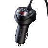  Tẩu Sạc Xe Hơi USAMS US-CC119 C22 Dual USB 3.4A Car Charger (With Cable 3 IN 1) 