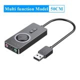  Card Mở Rộng Âm Thanh USB to 3.5mm VENTION CDR (Có Nút Điểu Chỉnh Âm Lượng) 