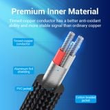  Jack Chuyển Âm Thanh 3.5mm to 2*6.5mm VENTION BAR (TRS Cable AUX) 