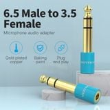  Jack Chuyển Đổi Âm Thanh 6.5mm to 3.5mm VENTION VAB-S01 (Male to Female) 