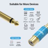  Jack Chuyển Đổi Âm Thanh 6.5mm to RCA VENTION VDD-C03 (Male to Female) 