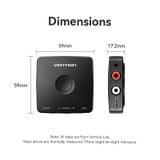 Bộ Thu Âm Thanh Bluetooth VENTION NAJ (Bluetooth v5.1, Hi-Fi Clear Sound Transmission, 3.5mm and RCA Output Ports) 