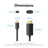  Cáp Chuyển Type-C to HDMI VENTION CRI 4K@60Hz (4K@60Hz, HDCP2.2, 3D Visual Effect, Audio & Video Sync, Steady Signal Transmission, Support Thunderbolt 4 / USB4) 