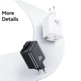  Bộ Sạc Nhanh Tích Hợp Cáp Dây Rút USAMS CC233 20W GaN Charger PD3.0+QC3.0 