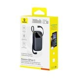  Pin Dự Phòng Sạc Nhanh Baseus Qpow3 Dual-Cable Digital Display 22.5W (10000mAh / 20000mAh, Type-C + Lightning cable) 