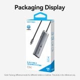  HUB Kết Nối Đa Năng 8-in-1 VENTION TGU (Type-C to HDMI 4K@60Hz, Type-C 3.2 Gen1, USB3.0, USB2.0, RJ45 GbE, SD, TF, PD100W) 