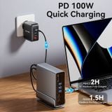  HUB Mở Rộng Đa Năng 15-in-1 VENTION TPU (C to DP/HDMI x 2/USB 3.2 Gen 2 Type-C/USB 3.2 Gen 2 Type-A x 2/USB 3.2 Gen 1 Type-C/USB 3.0/USB 2.0 x 2/RJ45/SD/TF/3.5mm TRRS/PD, MST Support) 