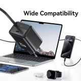  Bộ Sạc Nhanh Tích Hợp Cáp Dây Rút USAMS CC233 20W GaN Charger PD3.0+QC3.0 