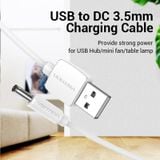  Cáp Sạc USB to DC 3.5mm VENTION CEX (2A) 