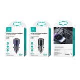  Tẩu Sạc Dành Cho Ô Tô USAMS CC176 C36 95W (USB-A + Type-C, Transparent, with Light) 