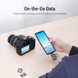  Đầu Đọc Thẻ Nhớ OTG 2 in 1 Type C/Micro USB/USB 3.0 to SD/TF VENTION CCH (5Gbps) 