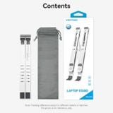  Giá Đỡ Tản Nhiệt Kim Loại Laptop VENTION KDM (Aluminum Alloy Type, 15kg, 6-Adjustable Viewing Angles) 