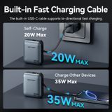  Pin Dự Phòng VENTION 10000mAh 35W (Digital Dislplay, With Type-C Built-in Cable) 