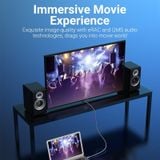  Cáp HDMI2.1 VENTION ALC (1080P@160Hz / 2K@144Hz / 4K@120Hz / 8K@60Hz, Static HDR, Dynamic HDR, VRR, QMS, ALLM, 32 audio channels, 1536KHz audio sampling rate, eARC, QFT, 3D Vision) 