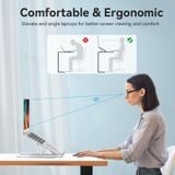  Giá Đỡ Tản Nhiệt Kim Loại Laptop VENTION KDM (Aluminum Alloy Type, 15kg, 6-Adjustable Viewing Angles) 