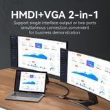  Bộ Chuyển Đổi USB-C to HDMI/VGA 4K VENTION TDI (4K@30Hz) 