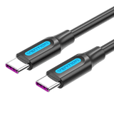  Cáp Sạc Nhanh C to C 100W VENTION COT (QC4.0, 20V/5A, 480Mbps) 