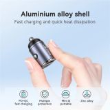  Tẩu Sạc Dành Cho Ô Tô USAMS CC206 C38 PD 30W USB A+C (with Pull Ring) 