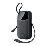  Pin Dự Phòng Sạc Nhanh Baseus Qpow3 Dual-Cable Digital Display 22.5W (10000mAh / 20000mAh, Type-C + Lightning cable) 