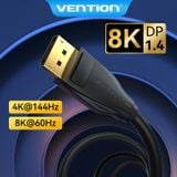  Cáp DisplayPort VENTION HCD 8K (DP1.4, 8K@60Hz / 4K@144Hz, Dynamic HDR, 32.4Gbps, 32bit/1536kHz Audio quality, 3D Visual Effect, G-Sync & Free Sync support, PLCM, AC-3, and DTS) 