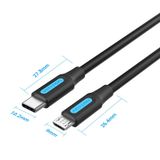  Cáp chuyển C sang Micro-B VENTION COV (USB 2.0, 2A) 