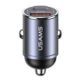  Tẩu Sạc Dành Cho Ô Tô USAMS CC206 C38 PD 30W USB A+C (with Pull Ring) 