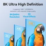  Cáp Chuyển DP to HDMI2.1 8K VENTION HFN (0.25M, Male to Female, 8K@60Hz/4K@120Hz/2K@144Hz, HDR Support, 3D Visual Effect, Cotton Braided, VRR, 12-Bit Color Depth, DTS-HD 7.1 Channel) 
