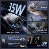  Pin Dự Phòng VENTION 10000mAh 35W (Digital Dislplay, With Type-C Built-in Cable) 
