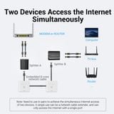  Bộ Chia Mạng RJ45 1 to 2 VENTION IPT (100Mbps) 