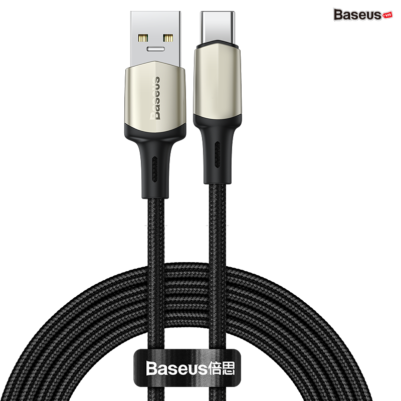Baseus Cafule cable (suppport VOOC) USB for type-C 2m Black