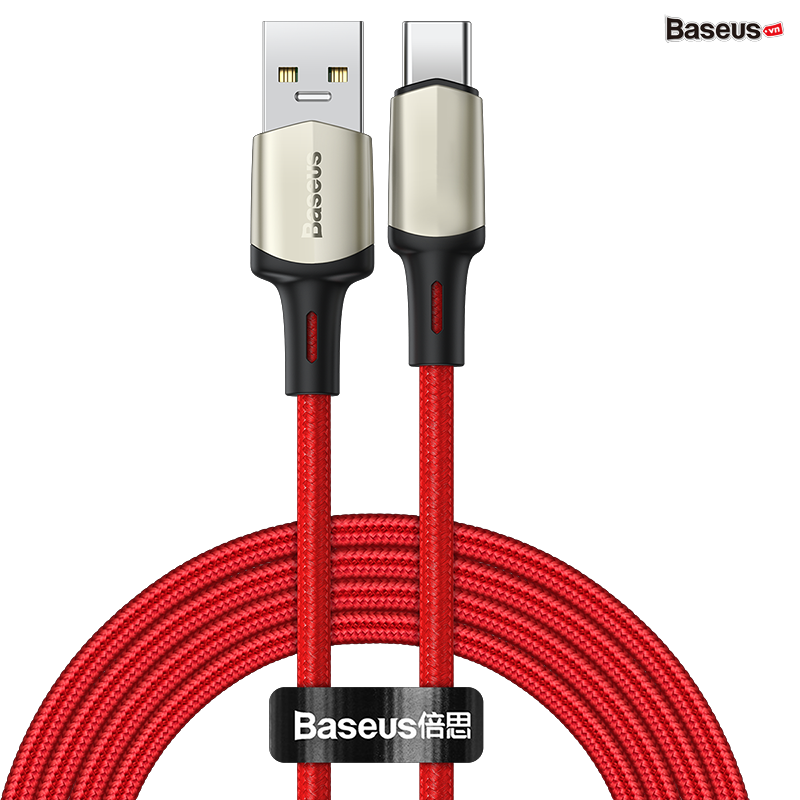 Baseus Cafule cable (suppport VOOC) USB for type-C 2m Red
