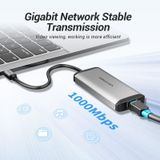  Hub Mở Rộng Kết Nối Đa Năng VENTION TGDHB (Type-C to USB 3.0*3/Gigabit Ethernet/PD) 